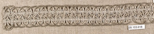 Galloon, Metal thread, French or Italian