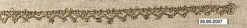 Piece, Silk and metal thread, bobbin lace, European