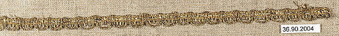 Piece, Silk and metal thread, bobbin lace, European