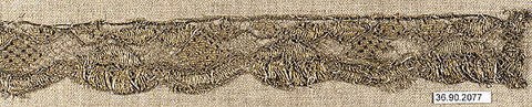 Piece, Bobbin lace, possibly French