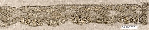 Piece, Bobbin lace, possibly French