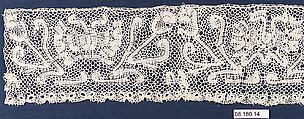 Fragment of lace, Bobbin lace, Austrian