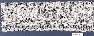 Fragment of lace, Bobbin lace, Austrian