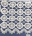 Fragment, Bobbin lace, French or Italian