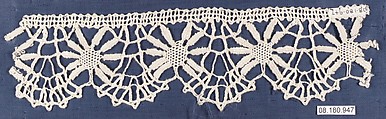 Piece, Bobbin lace, British, St. Helena Island