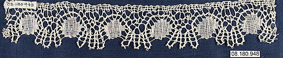 Piece, Bobbin lace, British, St. Helena Island