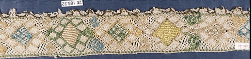Strip, Bobbin lace, possibly Greek, Crete