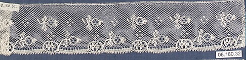 Fragment, Bobbin lace, British, Chinnor, Northamptonshire