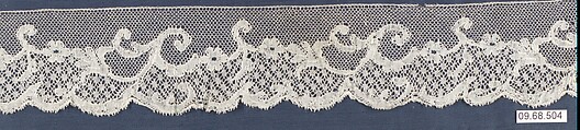Fragment, Bobbin lace, British, Buckinghamshire