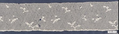 Fragment, Bobbin lace, British, Buckinghamshire