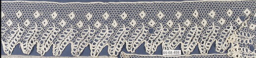 Piece, Bobbin lace, British, Buckinghamshire