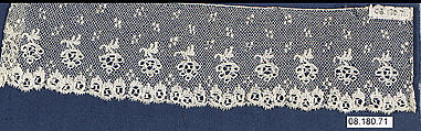 Fragment, Bobbin lace, British, Essex