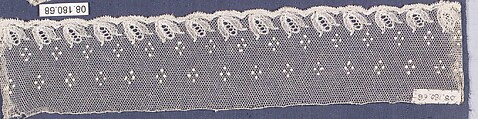 Fragment, Bobbin lace, British, Essex