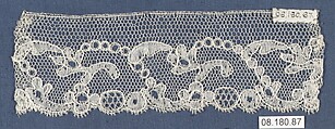 Fragment, Bobbin lace, British, Chinnor, Oxfordshire