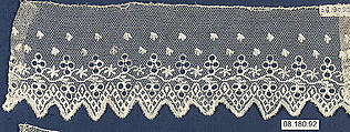 Fragment, Bobbin lace, British, Essex