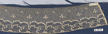 Fragment, Bobbin lace, British, Oxfordshire