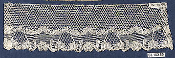 Fragment, Bobbin lace, British, Chinnor, Oxfordshire