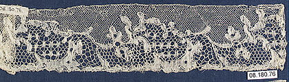 Fragment, Bobbin lace, British, Northamptonshire