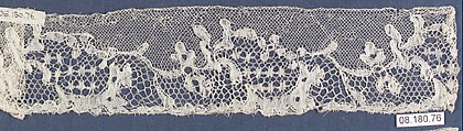 Fragment, Bobbin lace, British, Northamptonshire