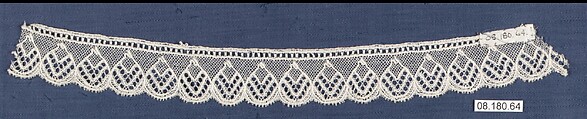 Fragment, Bobbin lace, British, Buckinghamshire