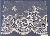 Piece, Bobbin lace, German, Saxony