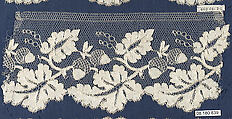 Piece, Bobbin lace, German, Saxony