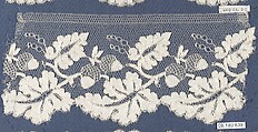 Piece, Bobbin lace, German, Saxony