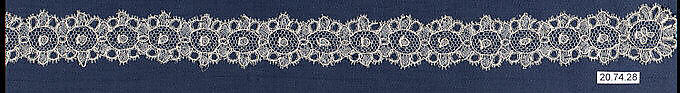 Fragment, Silk, bobbin lace, French