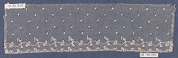 Piece, Bobbin lace, Austrian, Vienna