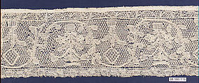 Fragment, Bobbin lace, Flemish, Antwerp