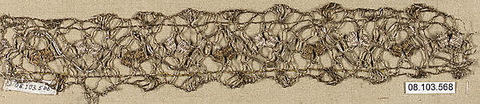 Piece, Bobbin lace, French or Italian