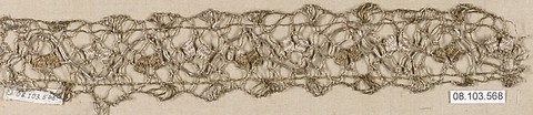 Piece, Bobbin lace, French or Italian