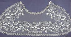 Silk bobbin lace collar, Bobbin lace, Spanish