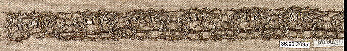 Piece, Metal thread, bobbin lace, European
