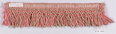 Fringe, Silk and metal thread, Italian