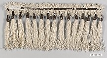 Fringe, Silk and beads, probably European