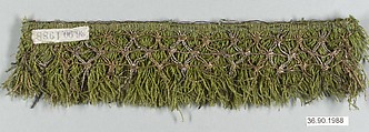 Fringe, Silk and metal thread, Italian