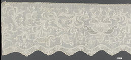 Border, Muslin, drawnwork, French