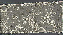 Scarf, Needle lace, point d'Argentan, French