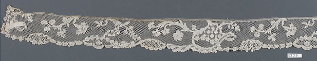 Border, Needle lace, point d'Argentan, French