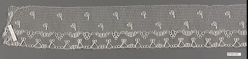 Silk bobbin, Bobbin lace, French, possibly Cambrai