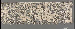 Edging, Linen, needle lace, Russian