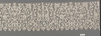 Strip, Workshop of Burano Lace School, Needle lace, Italian, Burano