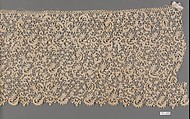 Flounce, Needle lace, Italian, Venice