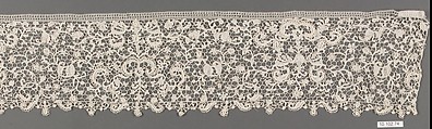 Fragment, Needle lace, Italian or French