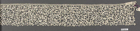 Edging, Needle lace, Point plat, Italian, Venice