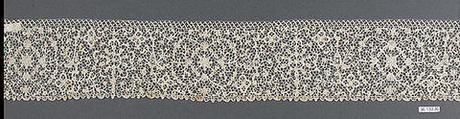 Border, Needle lace, Italian, Venice