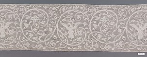 Border, Bobbin lace, possibly Italian