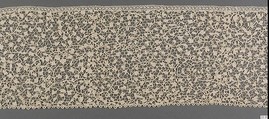 Border, Needle lace, mezzo punto, Italian, Venice