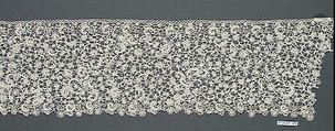 Border (one of two joined), Needle lace, Italian